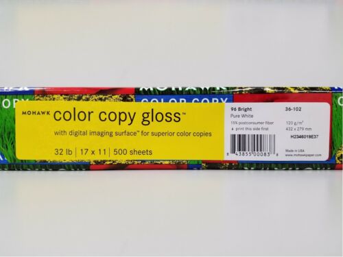 MOHAWK Color Copy Gloss 11x17 Paper; Case contains 4 reams (500 sheets per ream)