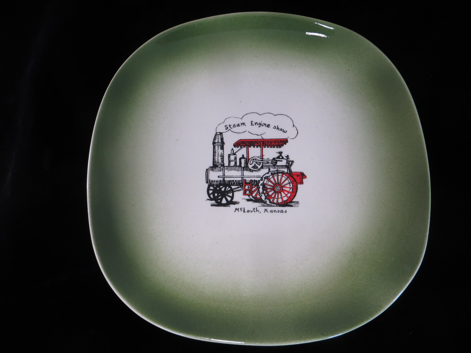 Vintage Advertising Plate - McLouth Kansas Steam Engine Show - KS