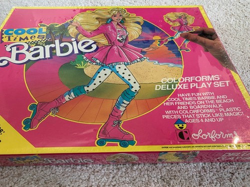 Vintage Barbie Cool Times Colorforms Play Set New In Box  SEALED
