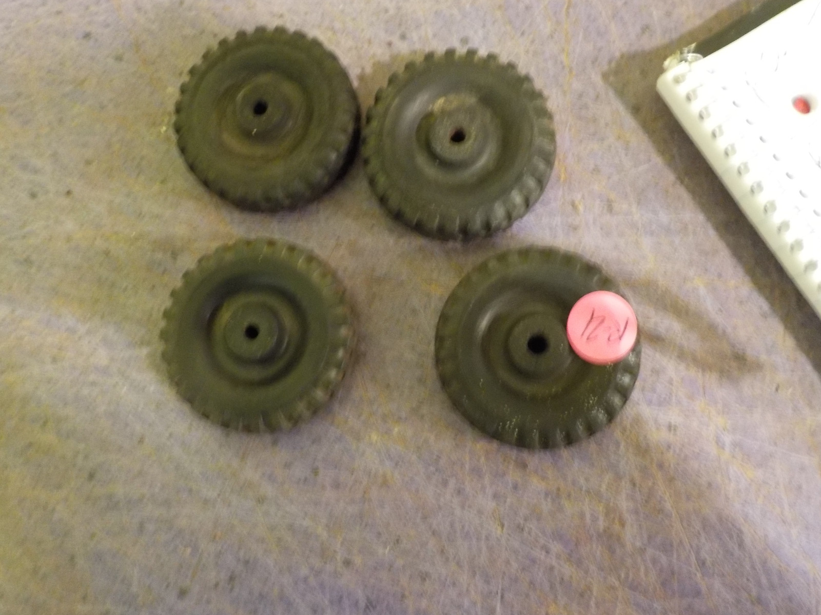 tonka ford truck set of 4 solid rubber tires for parts