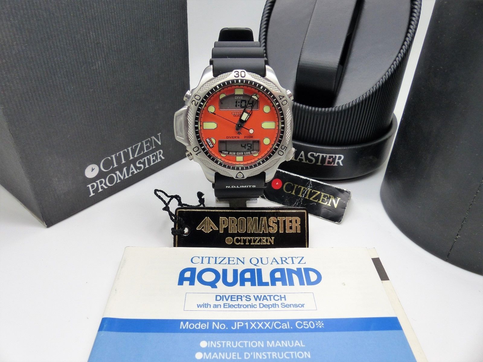 Ancienne boite et papiers CITIZEN Promaster Aqualand II JP1010 00Y Diver C500 E80338 eBay