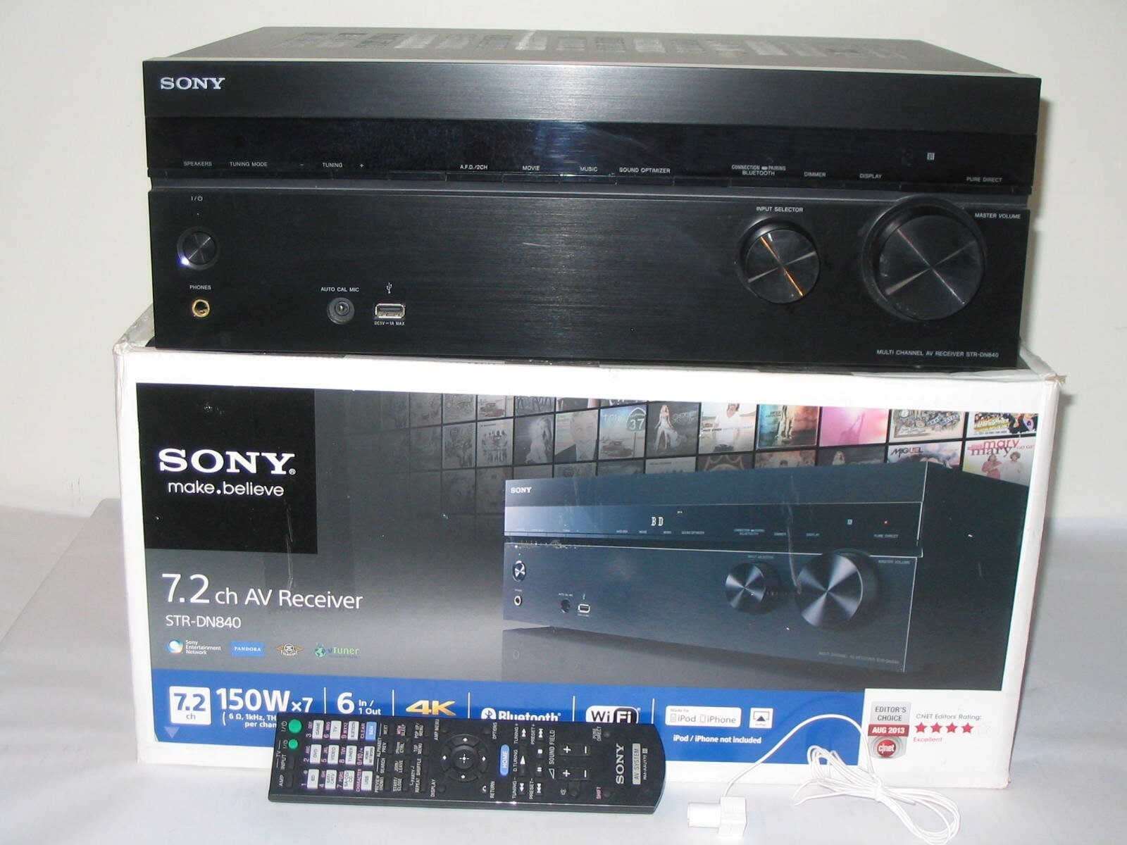 Sony STR-DN840 7.2 Ch 1050 Watt Surround Sound AV Receiver Wifi Airplay