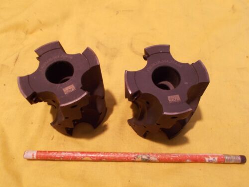 LOT of 2 NEW CARBIDE INSERT MILL CUTTERS end shell WALTER F3038.UB.064.Z04.56