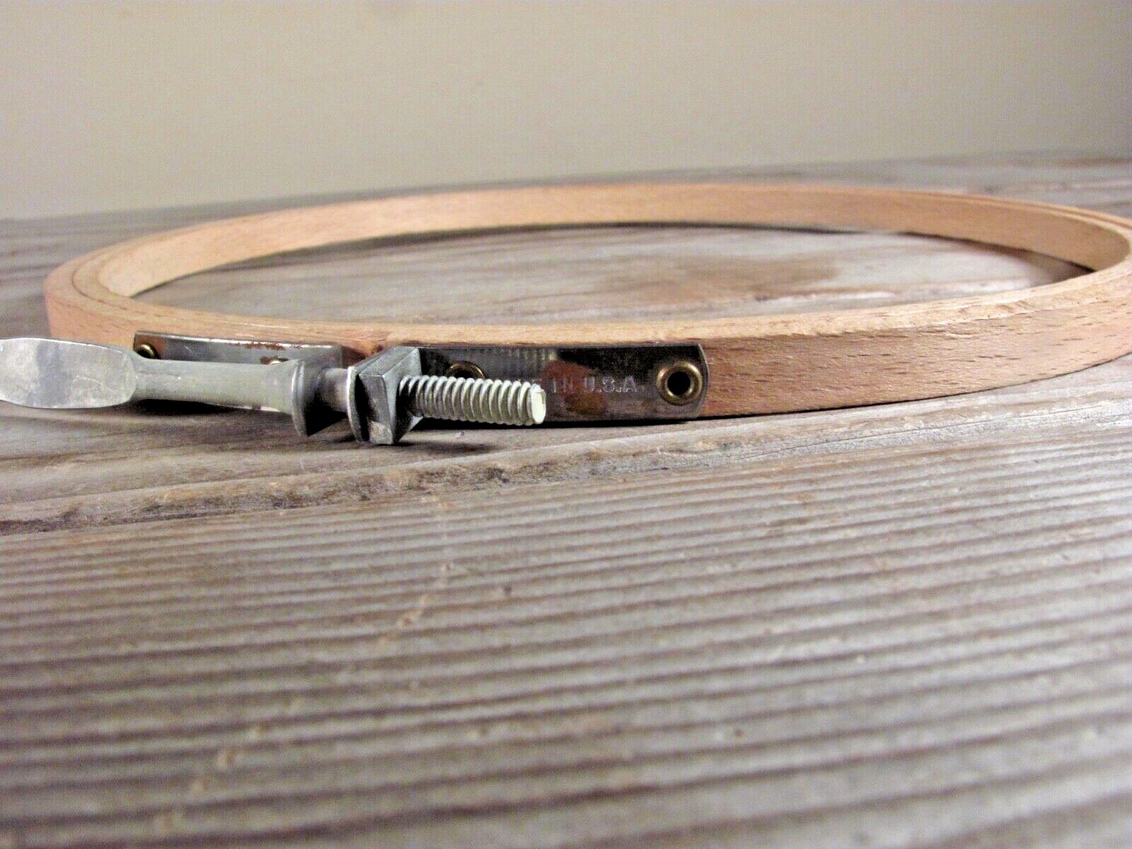 Vintage wooden embroidery hoop 6