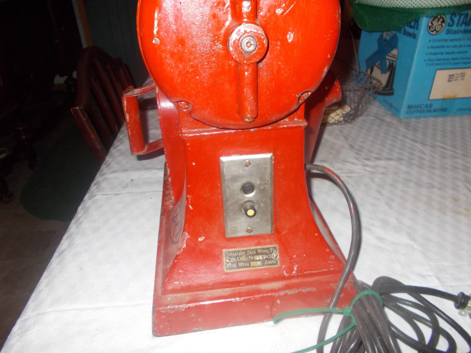 Antique Country Store Hobart Electric Coffee Grinder  WORKS FINE