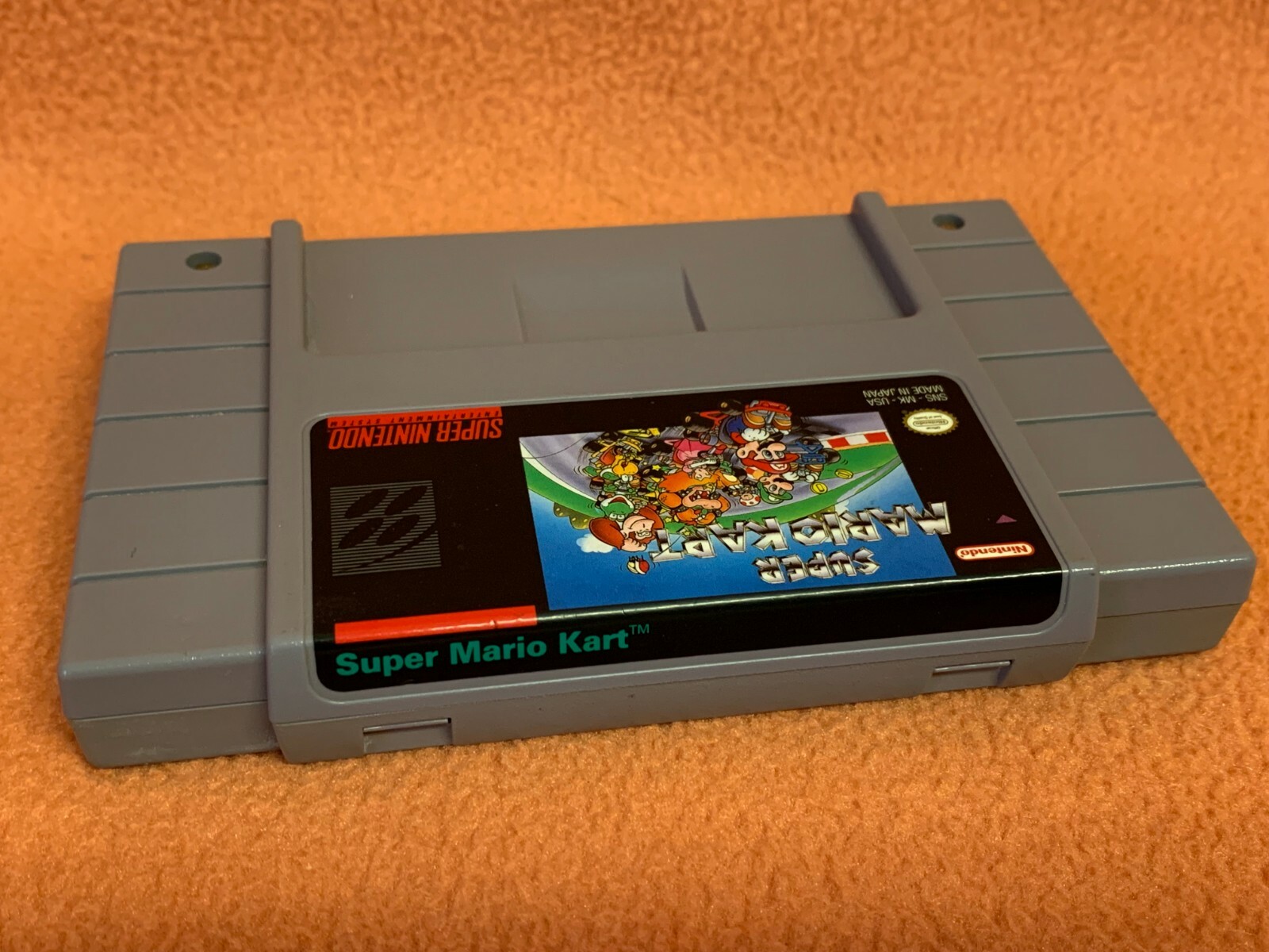 Mario Kart Racing Super Nintendo SNES Original Authentic Video Game!