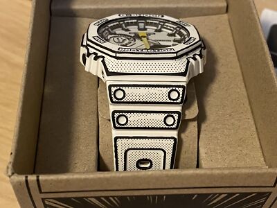 Pre-owned Casio G-shock Ga-2100mng-7ajr White Ga-2100mng-2ajr Blue 2set Watch Manga Jpn