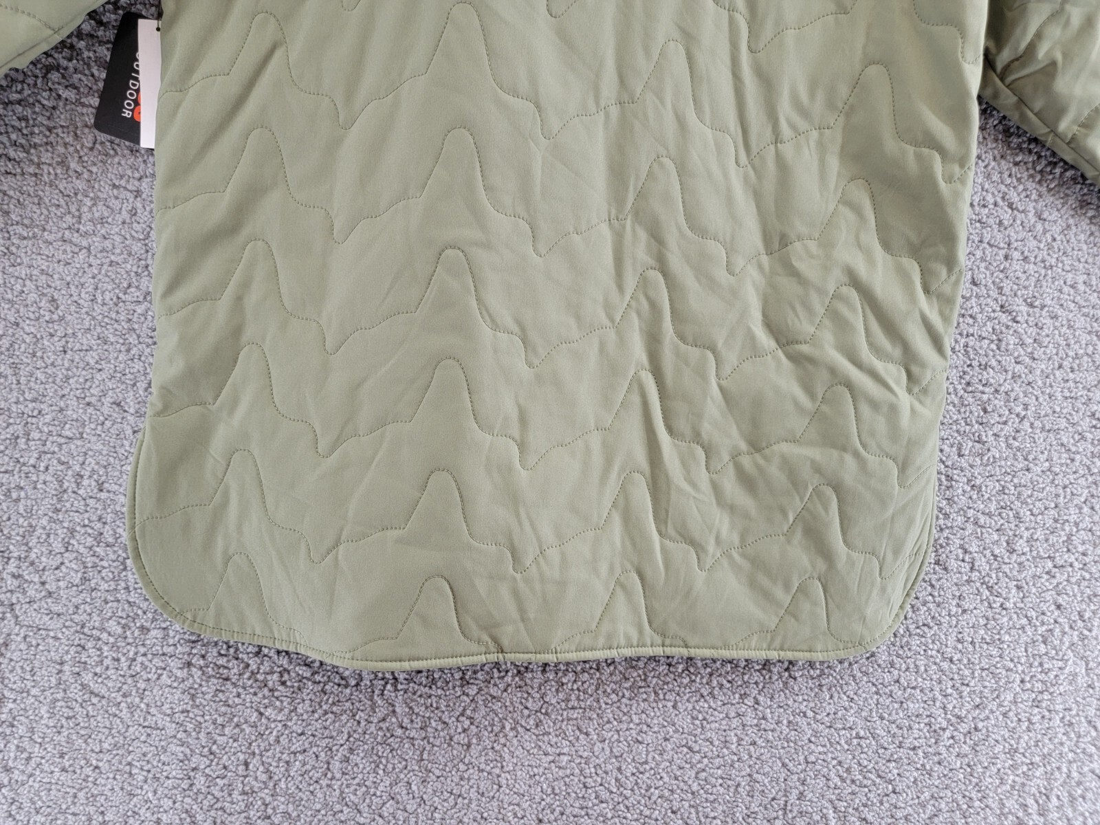 Bass Outdoor Quilted Long Sleeve Jacket Women XS Deep Lichen Green High collar - Picture 10 of 17