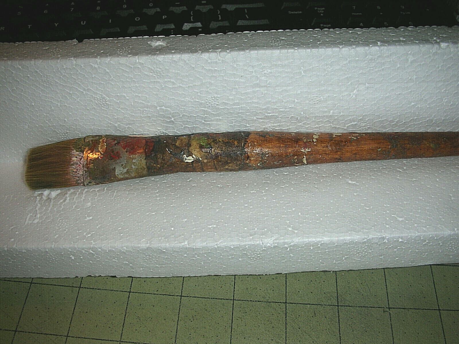 Antique Vintage Artist's Paint Brush 13 1/2