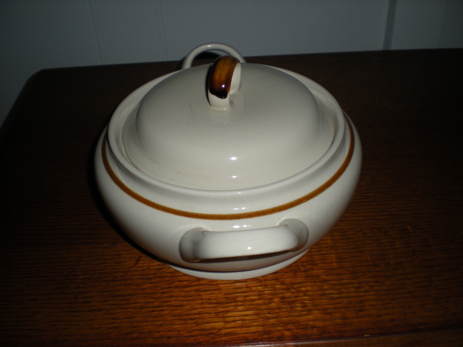 MOUNTAIN WOOD COLLECTION Stoneware Covered Casserole Dish w/Side Handles, Japan