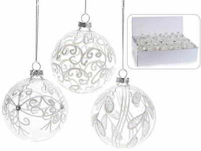 Iiᐅ Palline Di Natale In Vetro Natale Di Vetro E Trasparente