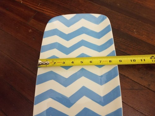 Coton Colors Blue Striped Serving Platter, 14