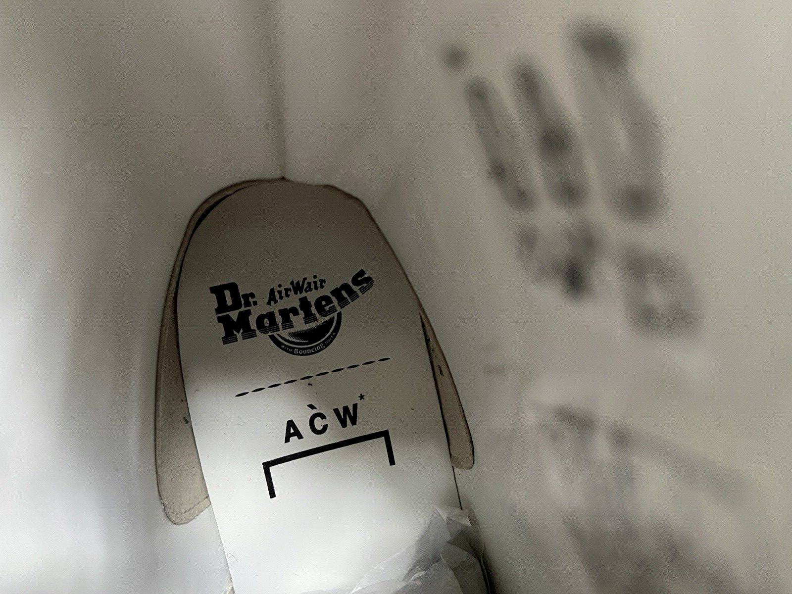 Pre-owned Dr. Martens A Cold Wall X  1460 Pascal Bex Acw Leather Boots Us M 8/w 9 In White