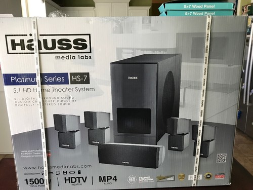 Hauss Media Labs Platinum Series HS-7 5.1 HD Home Theater System