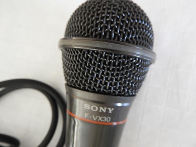 Vintage Sony F-VX 30 Dynamic Microphone Original Box