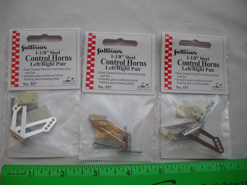 Lot of 3 Sullivan 557, Control Horn,1-1/8