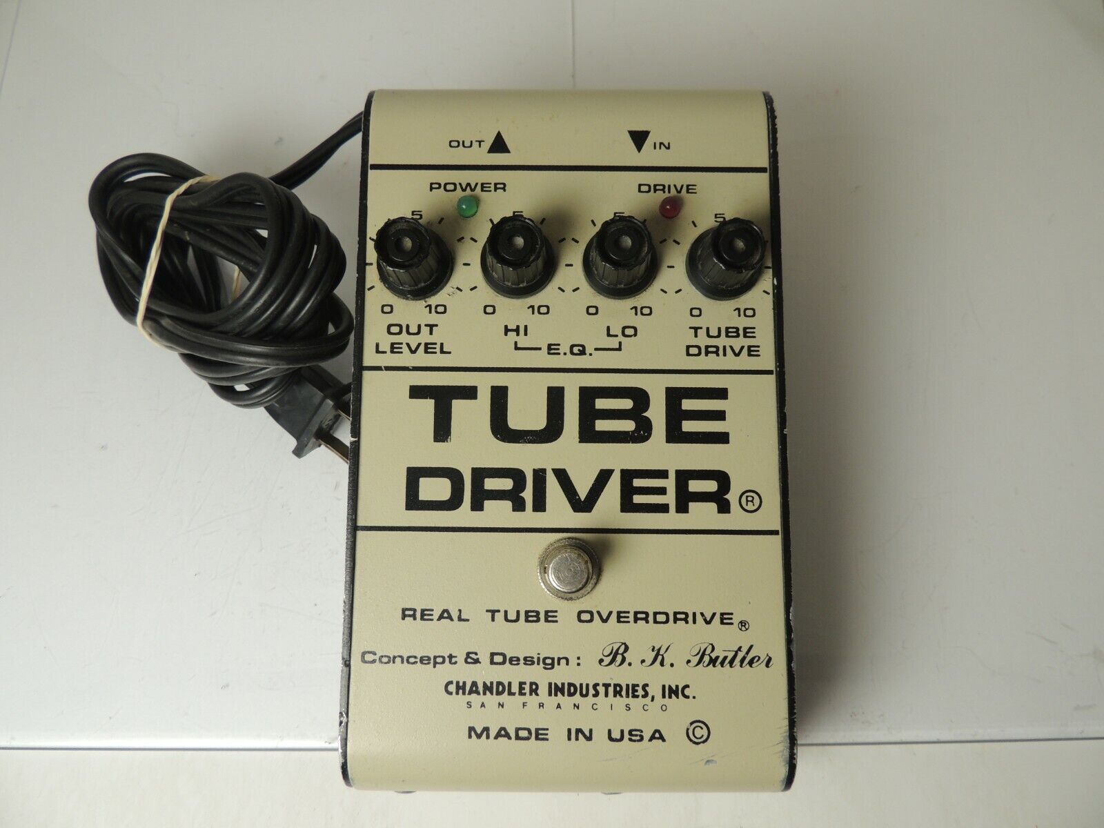 Vintage 1987 BK Butler Chandler Tube Driver 12AX7 Overdrive Vintage 1987 BK Butler Chandler Tube Driver 12AX7 Overdrive