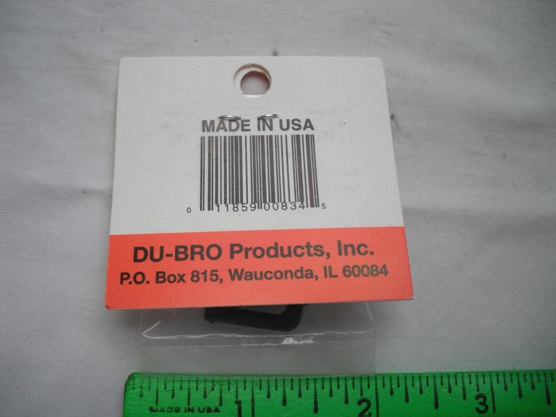 Lot of 2 Du-Bro 834 In-Line Fuel Filter, Plug, Red, R/C Plane Airplane Boat Car