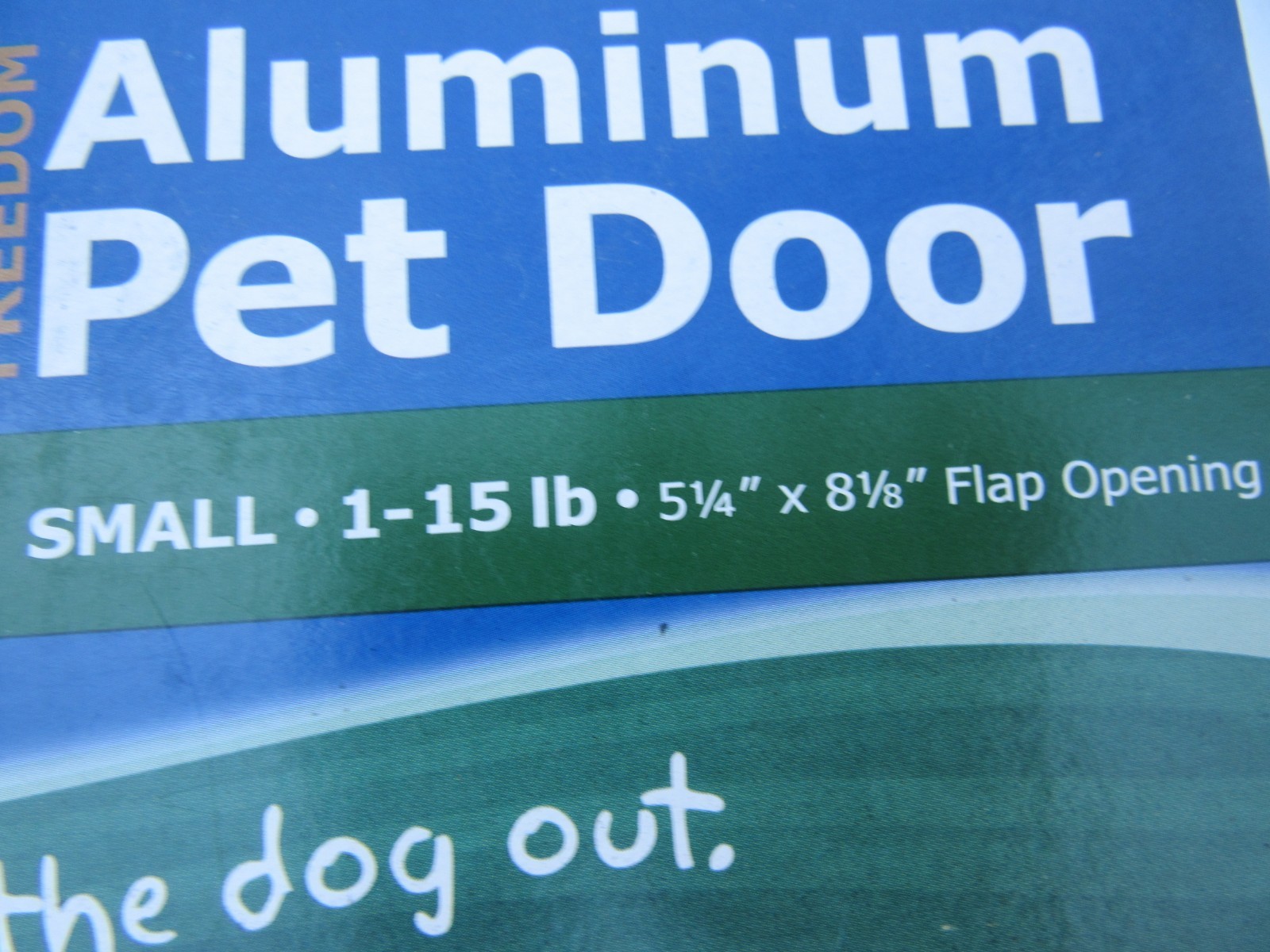 PetSafe Aluminum Pet Door Small 1-15LB Dog Cat For Heavy Use PPA00-10859