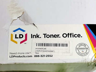 LD Products Replacements Toner Cartridge Compatible for HP 80A CF280A Black 2PAK