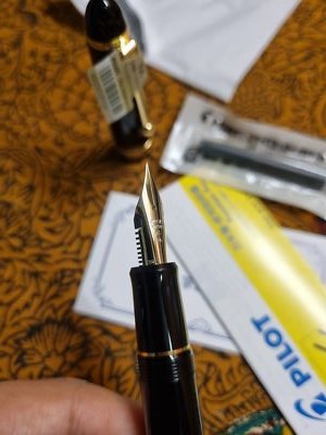 【美品】Pilot743 F 細字 PILOT Custom 743 Fountain Pen - Black | PenSachi - Japan