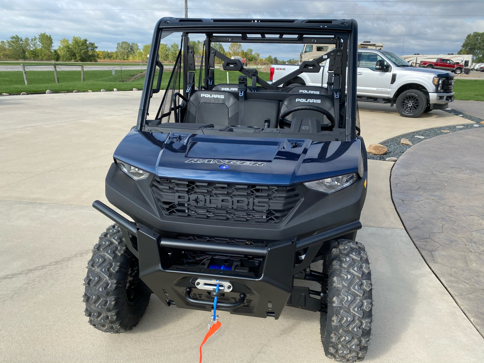 2021 Polaris Ranger Crew 1000 Premium + Winter Prep Package Steel Blue