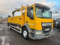 2015 DAF TRUCKS LF 18TON DROPSIDE TRUCK XS HIAB CRANE NO VAT MANUAL NA Diesel Ma