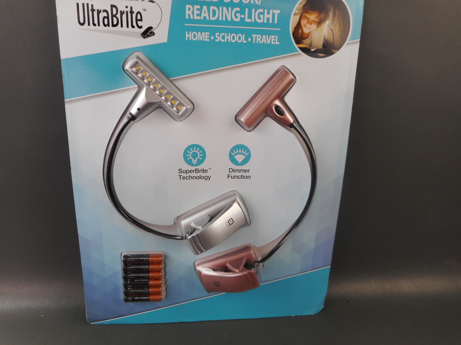 UltraBrite 8LED Book Reading-Light (Pack of 2) - NEW