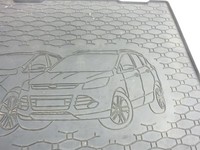 Ford Kuga II 16-19 Kofferraummatte Kofferraum Gummiauflage Ford Kuga II 16-19 29.09.2017 CV4J-R19E523-AA gebraucht Vorschau 4