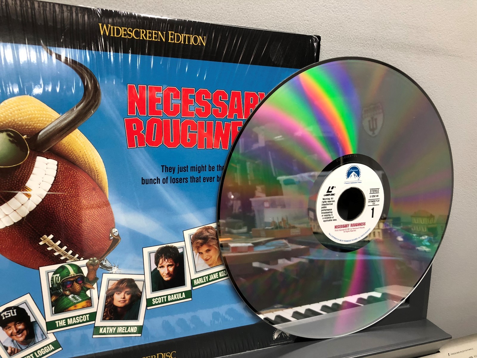 Scott Bakula Kathy Ireland-Necessary Roughness Vintage Movie Laserdisc Like New