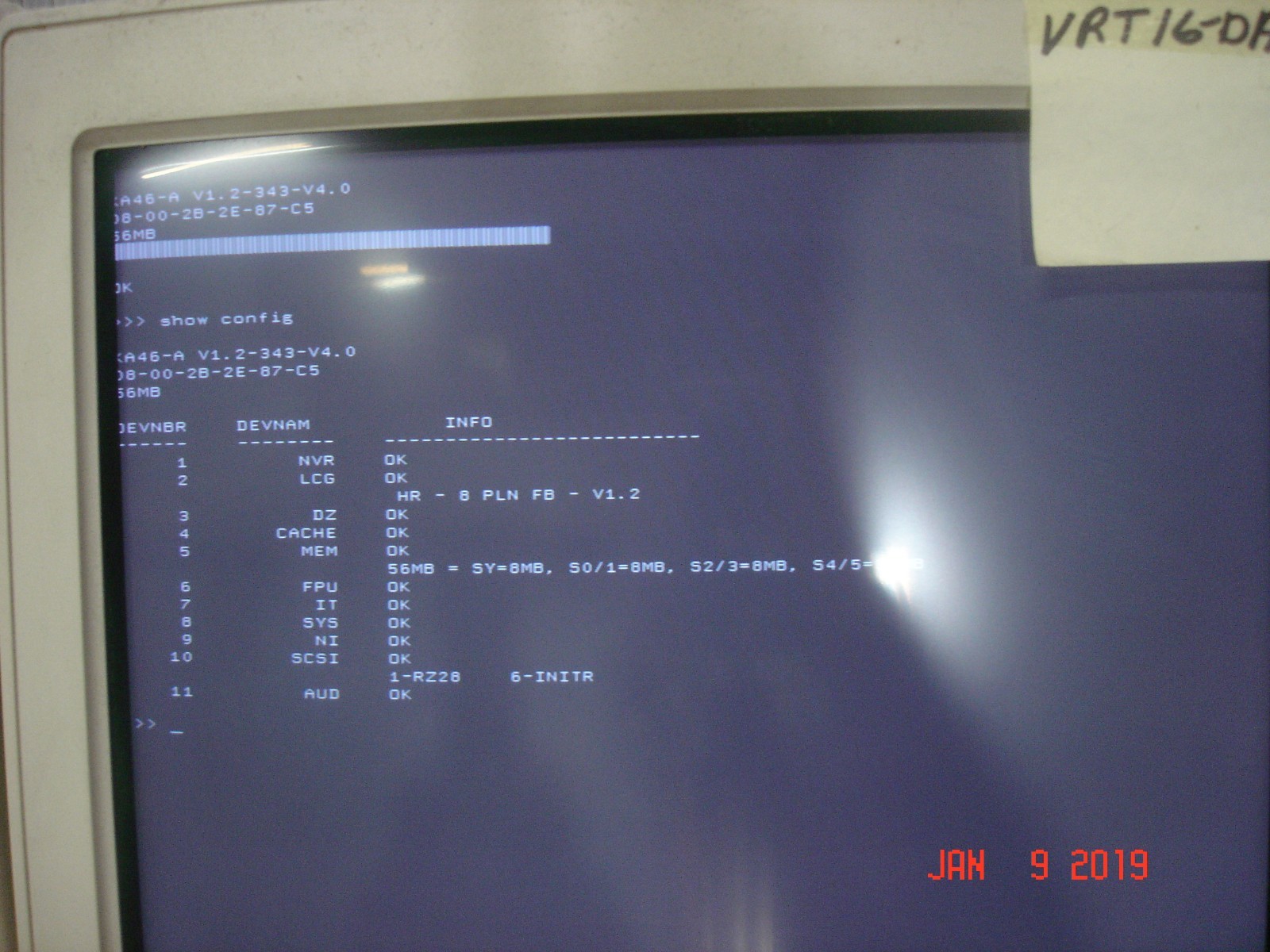 DEC VAXSTATION 4000-60,  56MB RAM, 2GB SCSI HDD, 8 PLANE GRAPHICS VS46K-AD