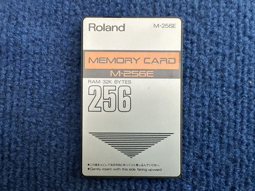 Roland M-512E メモリーカード 64Kバイト Roland Memory Card M-256E M-256D Ram 32K Bites | eBay