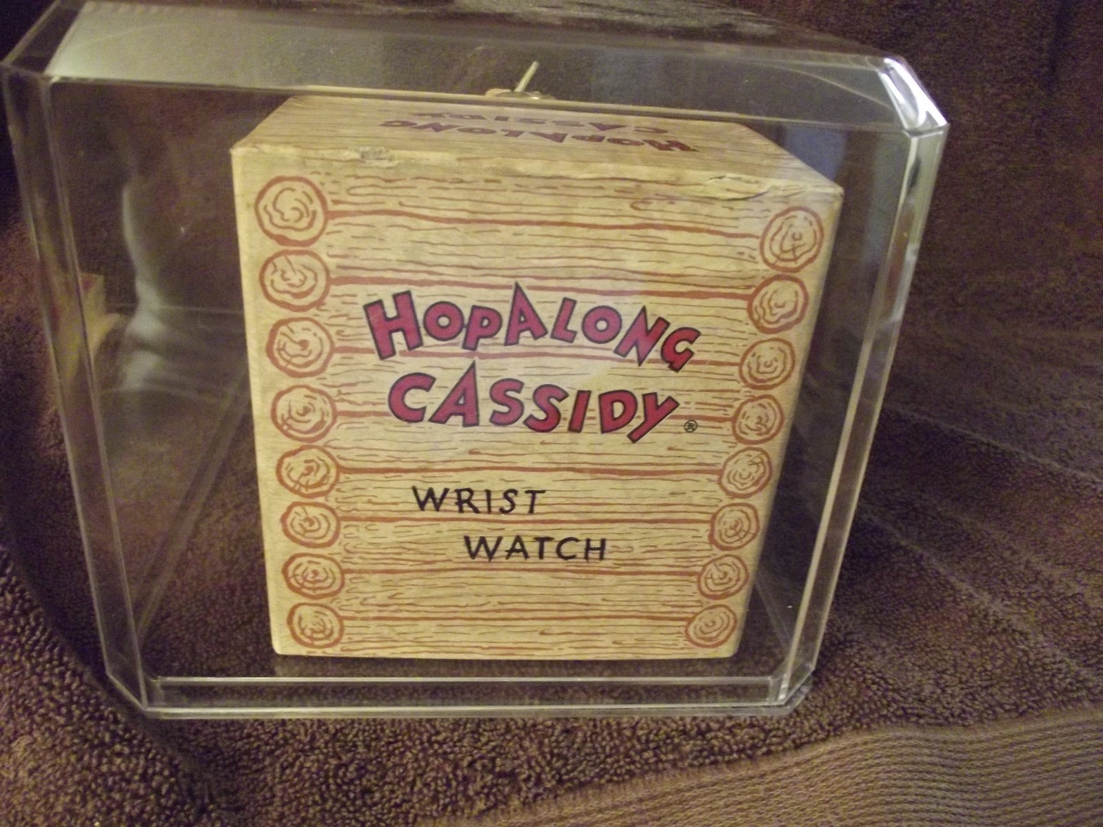 RARE BOXED SADDLE HOPALONG CASSIDY WATCH W. BOX RARE WESTERN VINTAGE SPECIAL