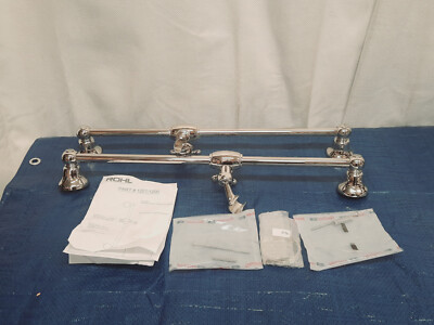 Rohl 1201-PN 24'' Wall Mounted Shower Slide Bar in Polished Nickel *READ*