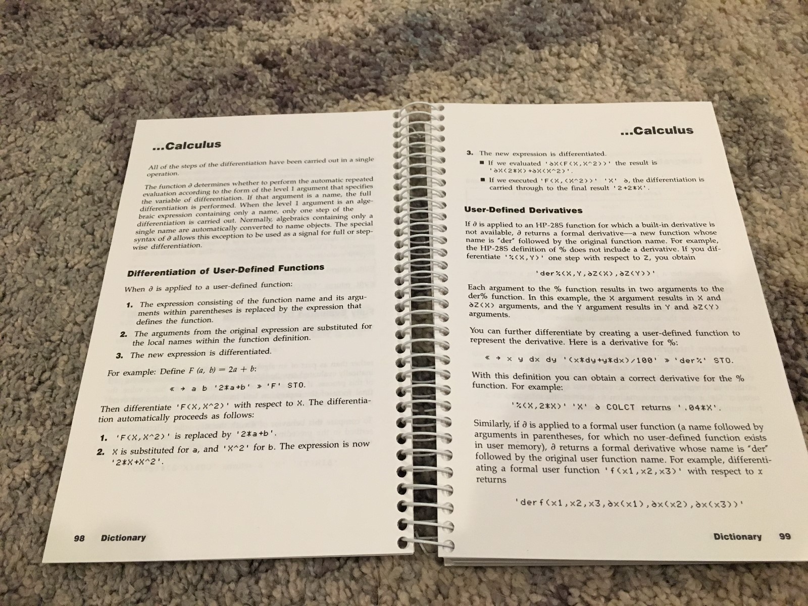 Vintage HP 28S Advanced Scientific Calculator Hewlett-Packard Reference Manual