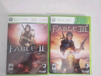 FABLE 2 & 3 (Xbox 360, 2009) Game Manual Cover Art, Complete - Tested 