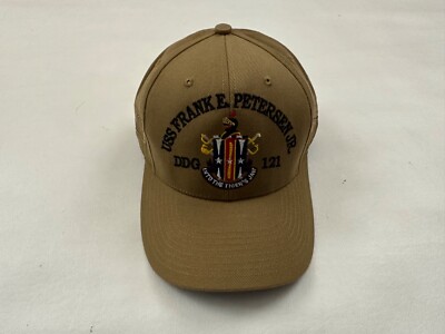 USS FRANK E. PETERSEN JR DDG 121 The Corps United States Beige Snapback One Size