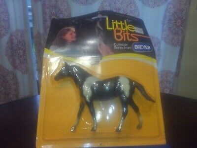 Vintage Breyer Little Bits 9075 Paint Black White bay pinto in package
