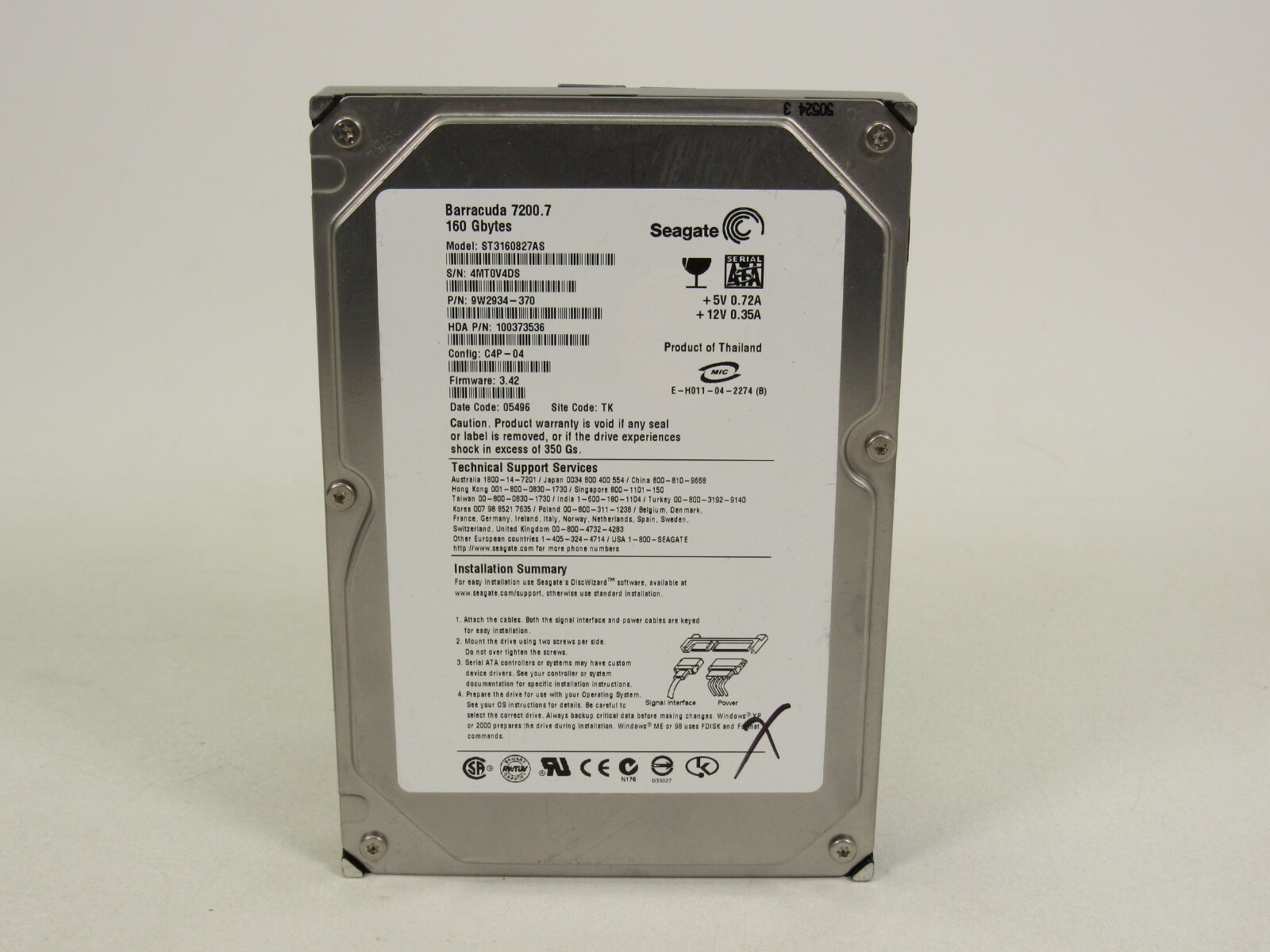 Seagate Barracuda 7200.7 160GB 3.5