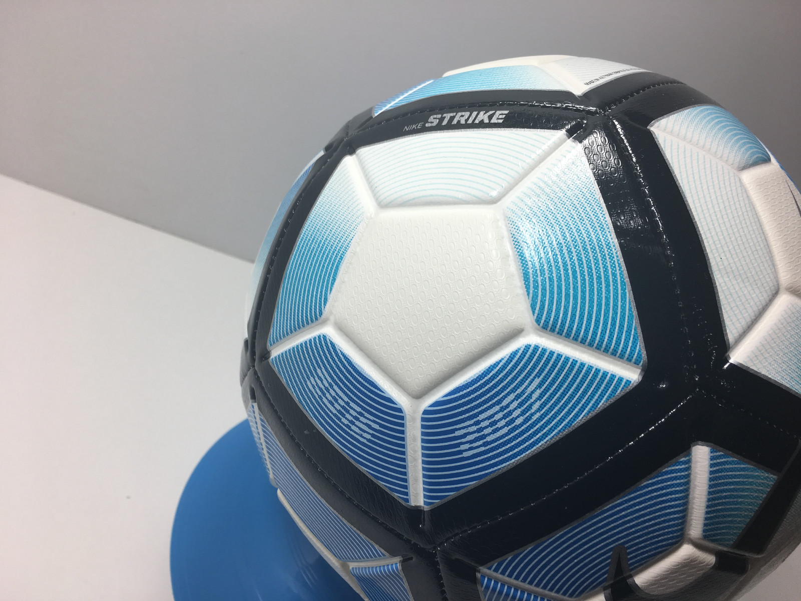 nike strike soccer ball blue