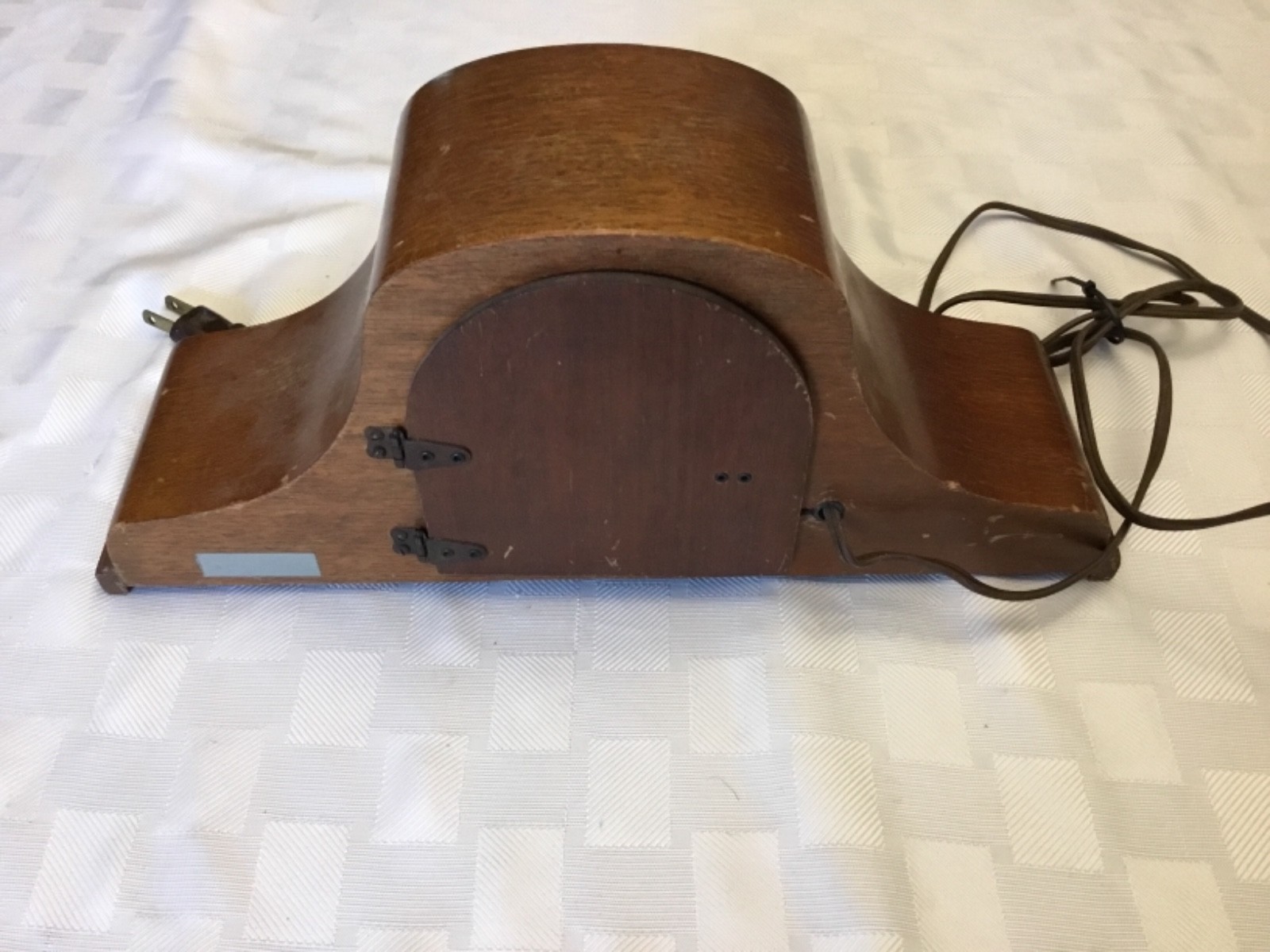 Herschede Mantel Clock Mahogany Case Electric Chimes