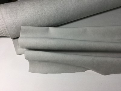 5810 Platinum Toray Ambiance Ultrasuede Microfiber fabric,  1 6/8 yds.