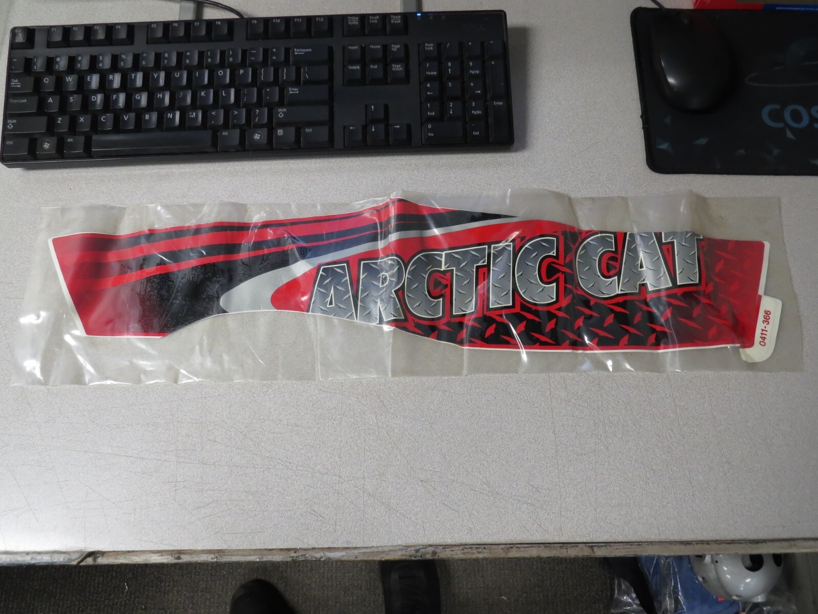 NOS Arctic Cat OEM Red Left Side Decal 2002 300 & 400 4x4