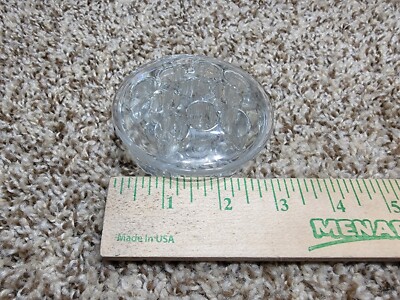 Large 3  Clear Glass Flower Frog for Flower Arrangements. 11 Holes & Footed