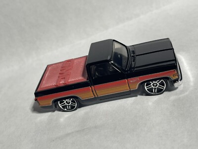 Pearl White Hot Wheels 83 chevy Silverado bed cover , tonneau cover Red GMC