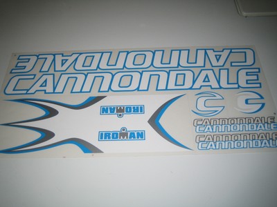 Cannondale RAVEN Frame//Fork? Decal Stickers BLUE//RAINBOW Set of 2 7 3//4/" Inch