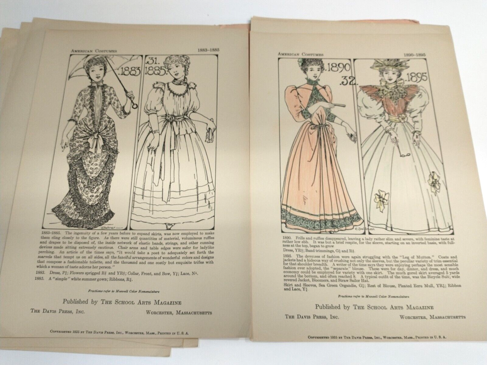 American Costumes Designs 1775-1925 By Eudora Sellner 1925 Davis Press