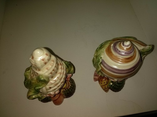 Fitz & Floyd OCEANA (MULTICOLOR SHELLS) Salt & Pepper 4182902