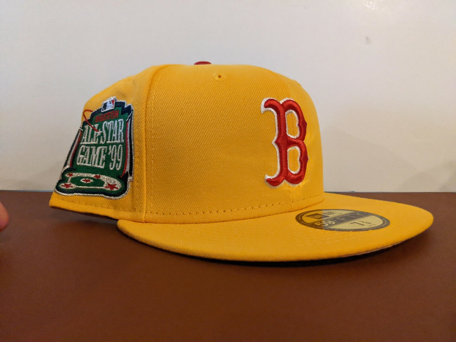 【US限定】New Era 59FIFTY Boston Red Sox ASG1999 LightYellow Boston Red Sox 1999 All Star Game Patch New Era 59Fifty