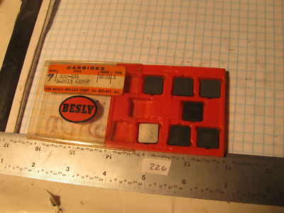 7 pc New Open Box Besly SNG 434 B106 R0813 61960 Carbide Inserts (226)